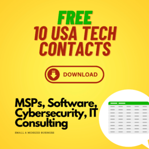 10 USA TECH BUSINESS CONTACTS